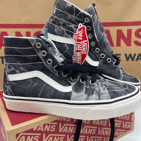 Vans WMNS Sk8-Hi Tapered (Denim Destroy)Black/ Marshmallow Sneakers
VN0A4U169FL - Picture 9 of 16
